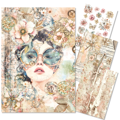 Ciao Bella Lost in Time Mixed Media Rice Paper A4