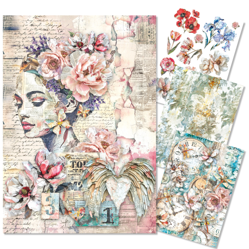 Ciao Bella The Sound of Spring Mixed Media Rice Paper A4 Set