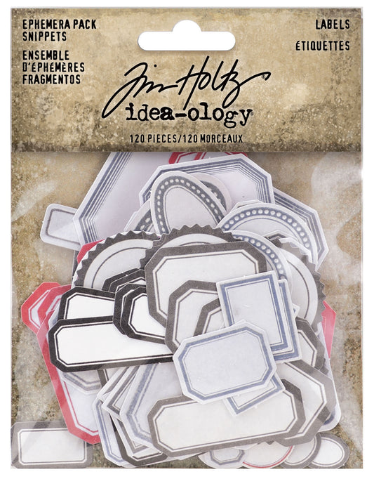 Idea-Ology Ephemera Pack Snippets Labels