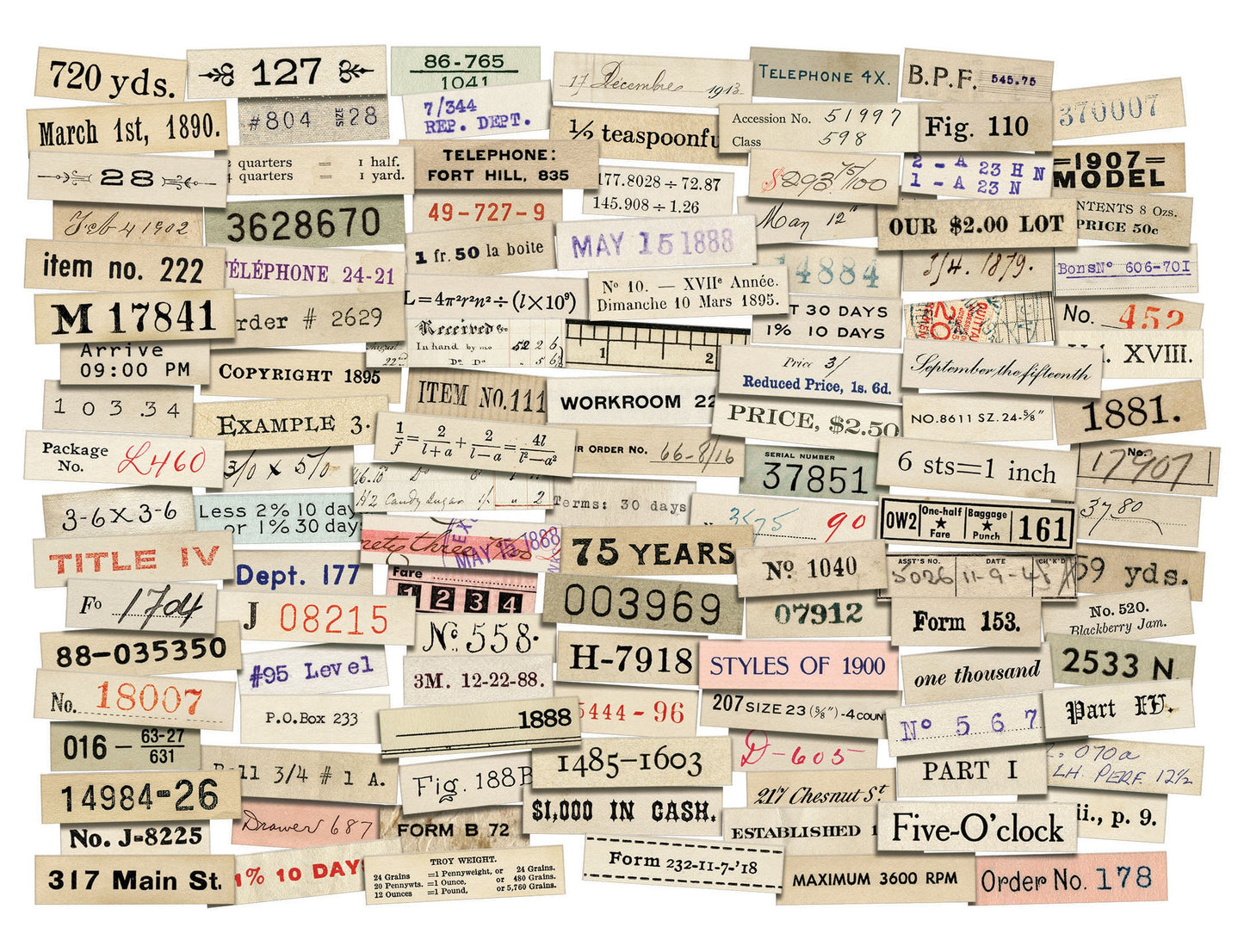 Tim Holtz Ephemera Snippets