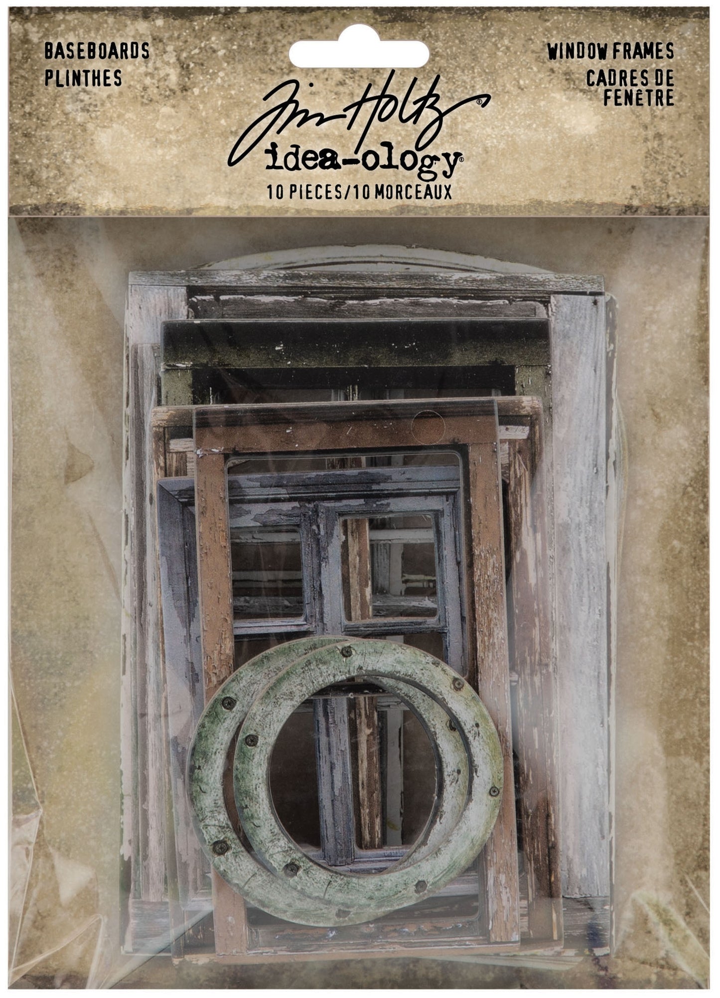 Tim Holtz Baseboard Frames Window 10/Pkg