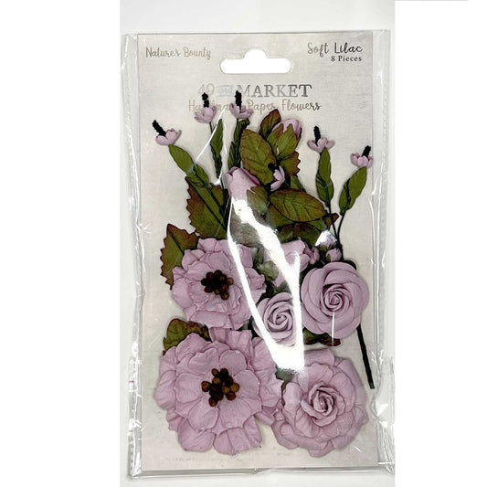 49 and Market Nature's Bounty Handmade Paper Flowers Soft Lilac