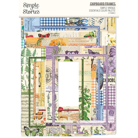 Simple Vintage Essentials Color Palette Chipboard Frames