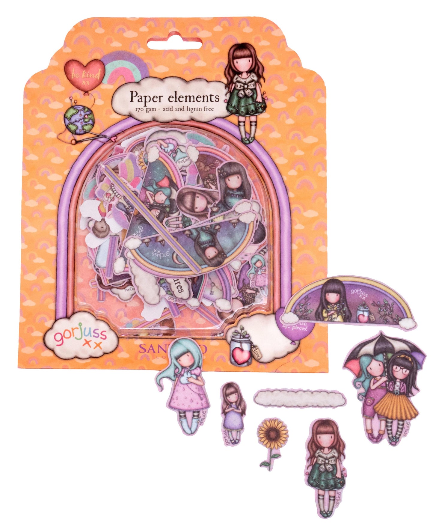 Paper Elements Be Kind Cut Out Embellishments