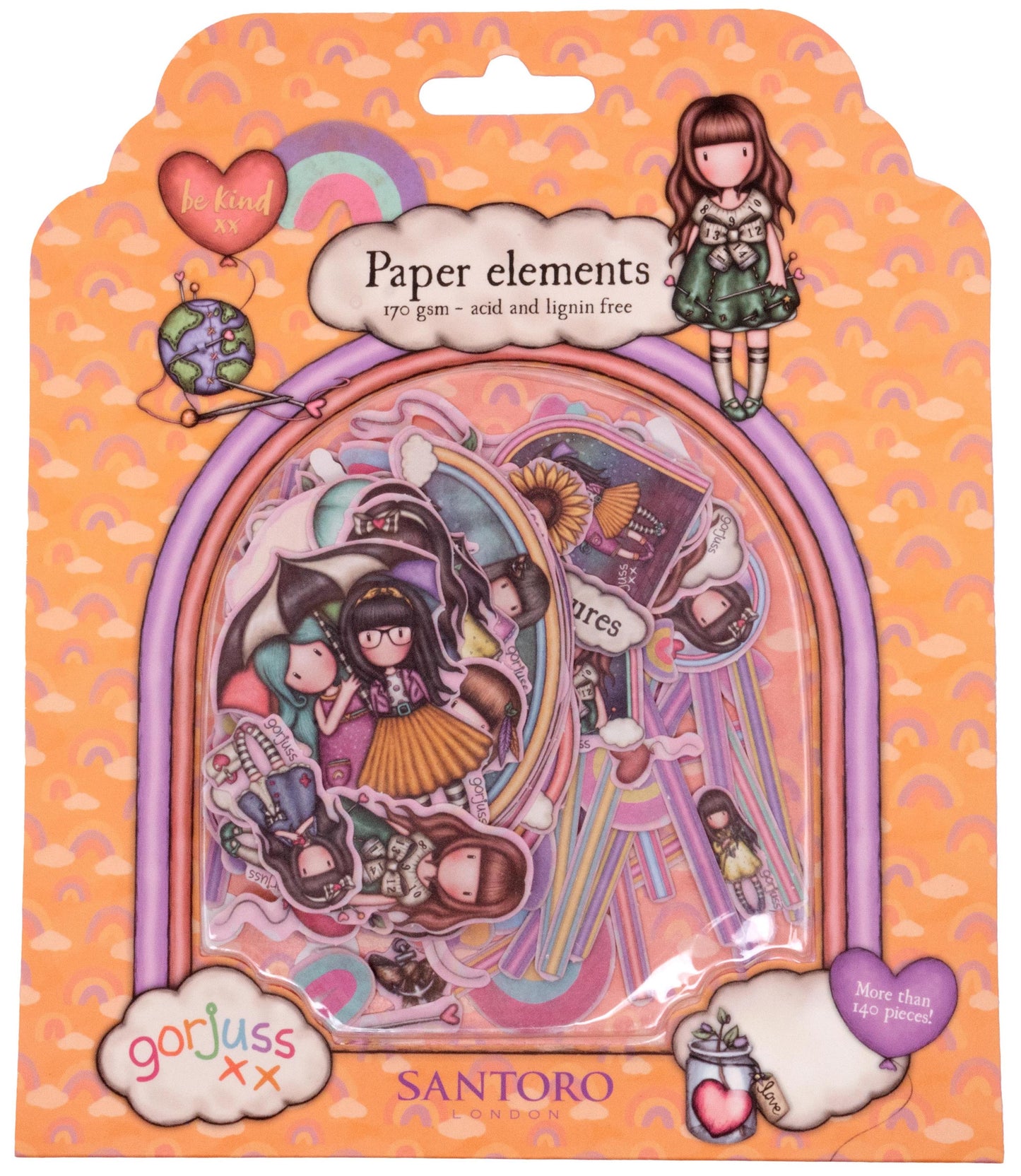 Paper Elements Be Kind Cut Out Embellishments