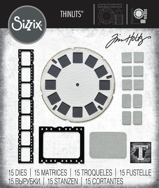 Sizzix Thinlits Dies By Tim Holtz 15/Pkg Vault Picture Show