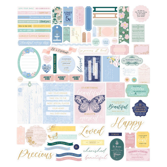 Spellbinders Cardstock Diecut Ephemera From Rosie's Studio Belleview