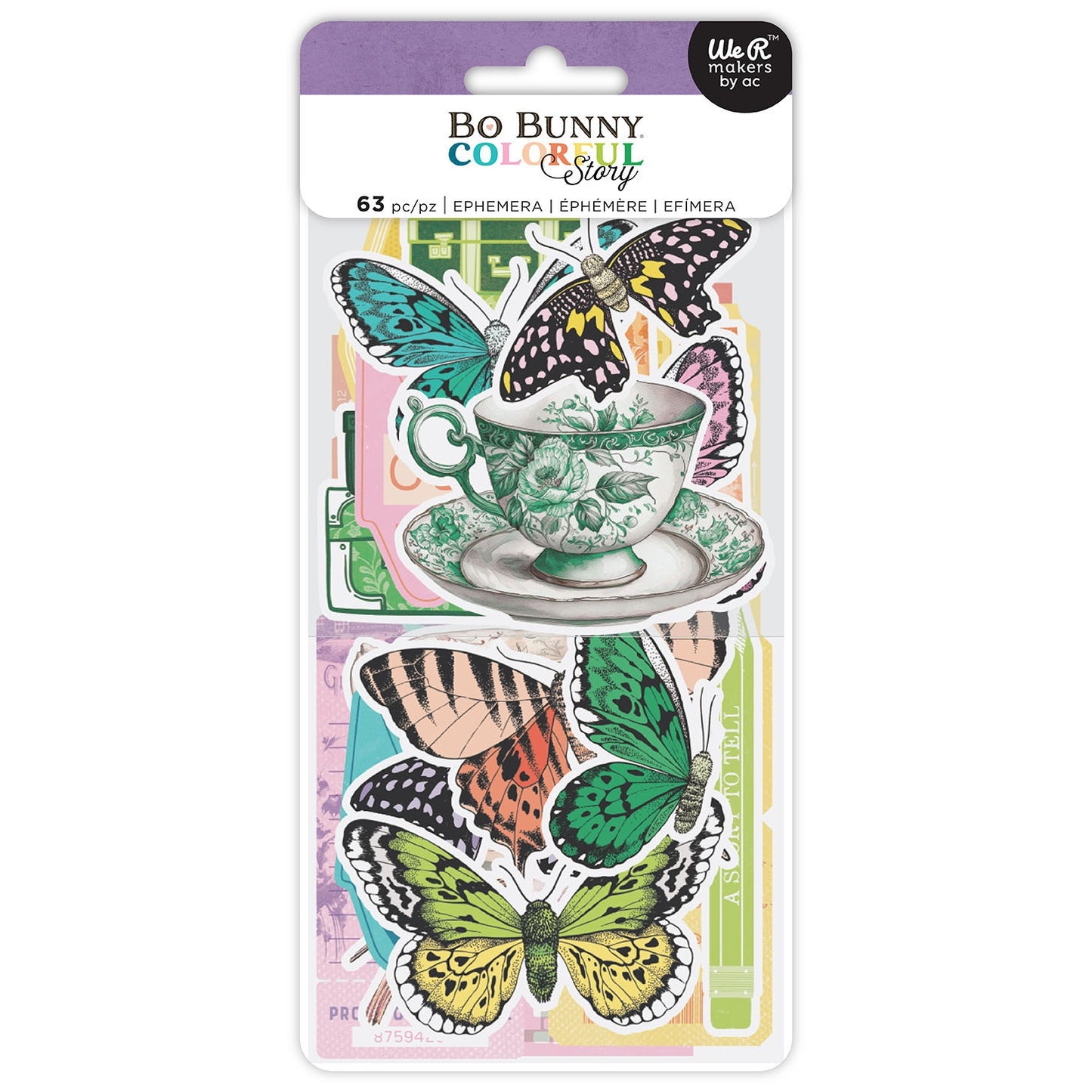 Bo Bunny Colorful Story Ephemera