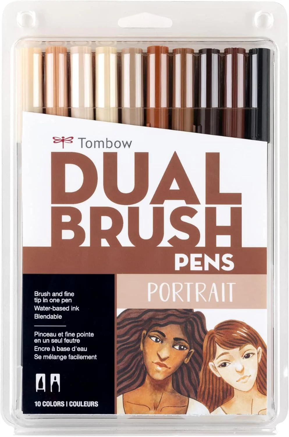 Tombow Dual Brush Pens Portrait 10 pk
