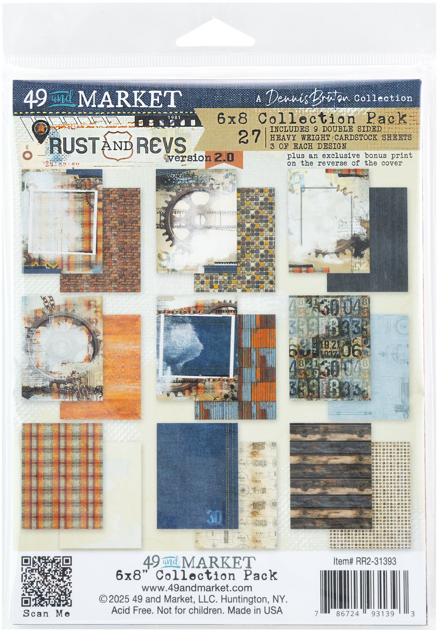 49 and Market Collection Pack 6"X8" Rust and Revs 2.0