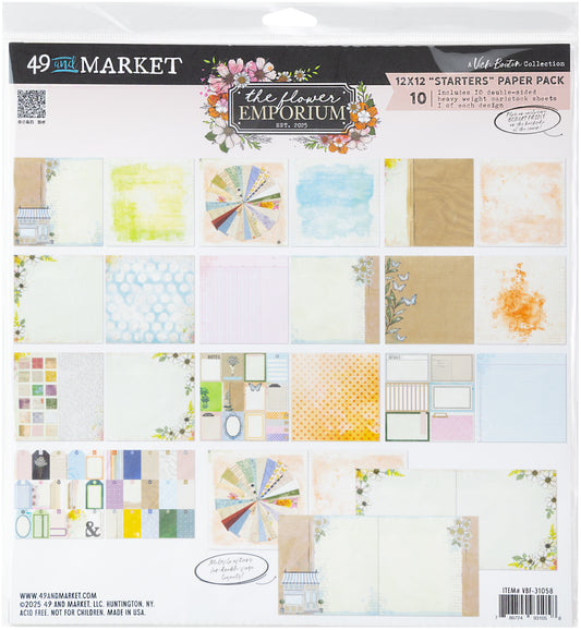 49 and Market Collection Pack 12"X12" The Flower Emporium