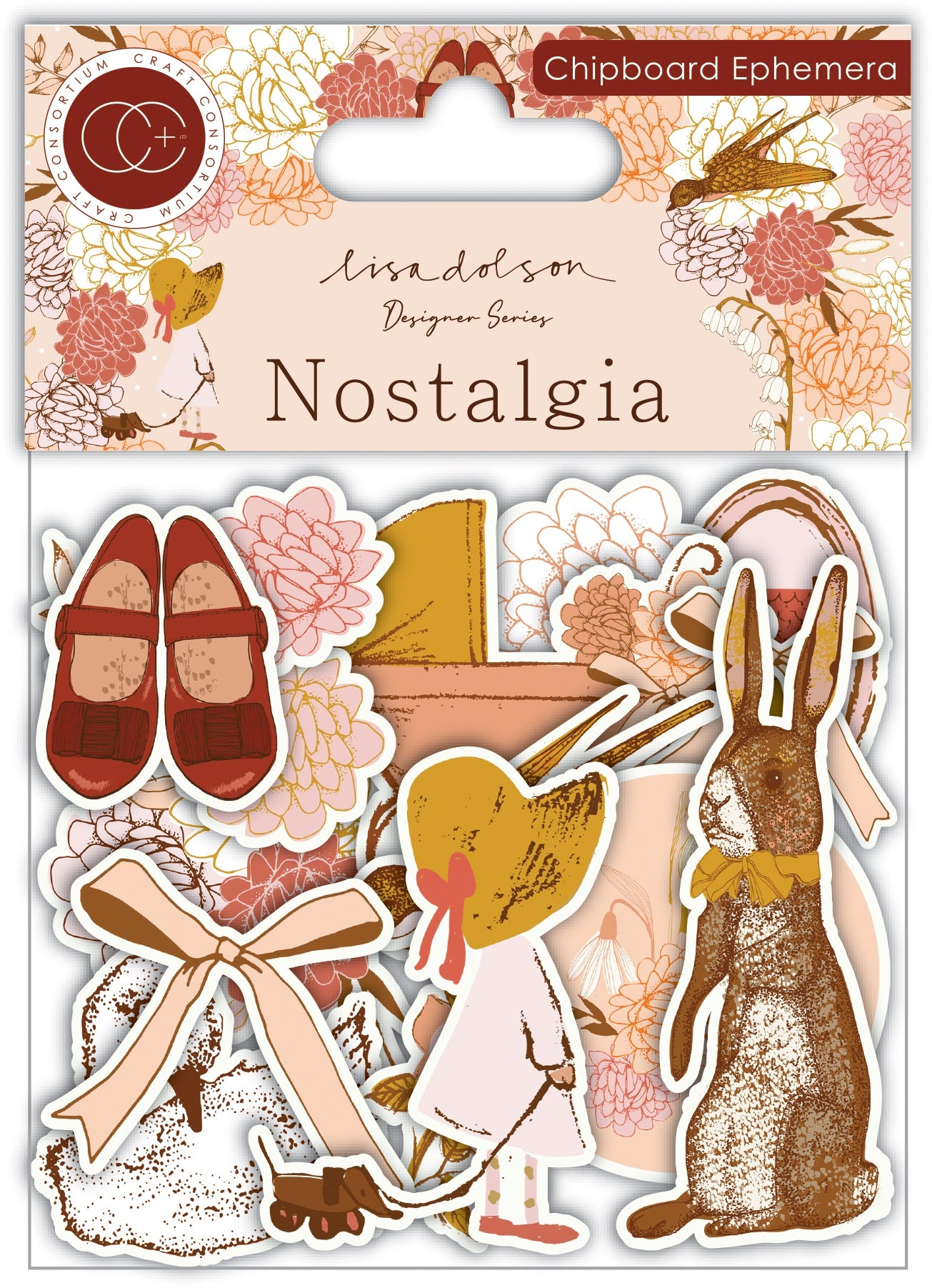 Craft Consortium Chipboard Ephemera Nostalgia