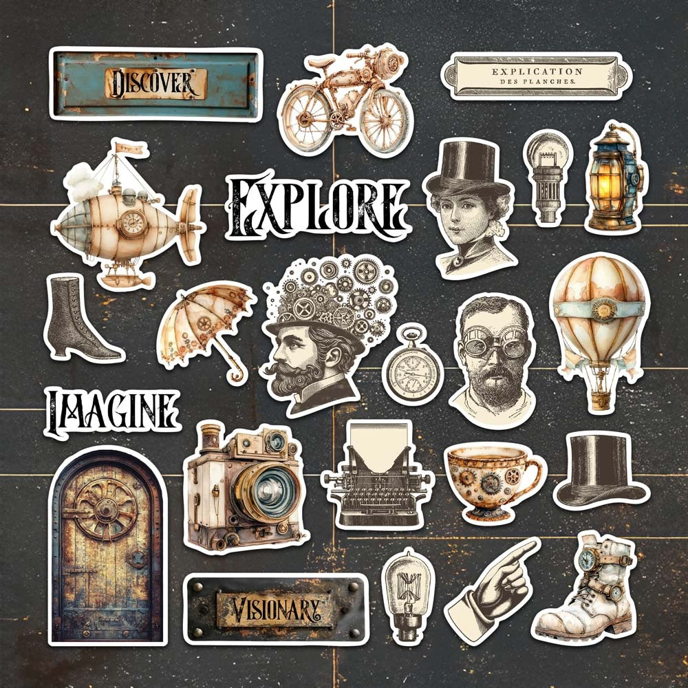 Memory Place Ephemera Cardstock Die-Cuts Visionaries