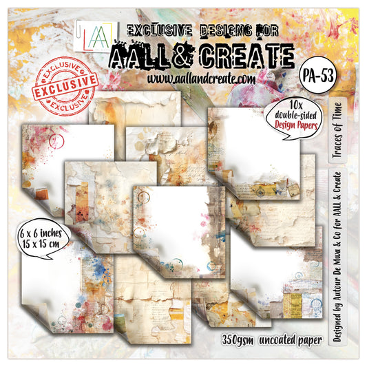 AALL & Create Design Double-Sided Cardstock 6"x6" Traces of Time