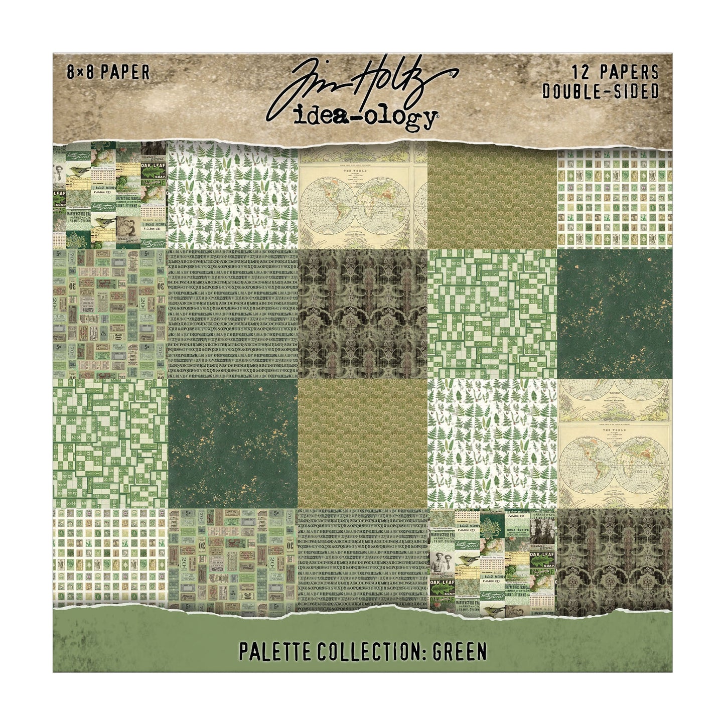 Tim Holtz Palette Collection Green 8 x 8