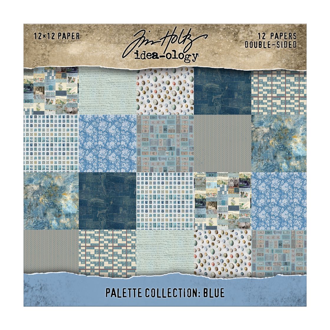 Tim Holtz Palette Collection Blue 12 x 12
