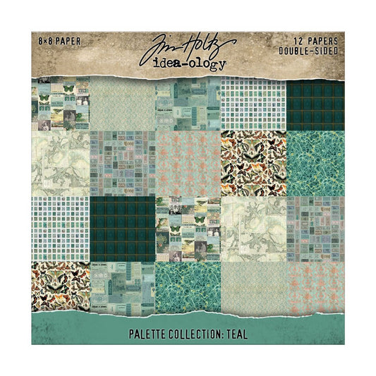 Tim Holtz Palette Collection Teal 8 x 8