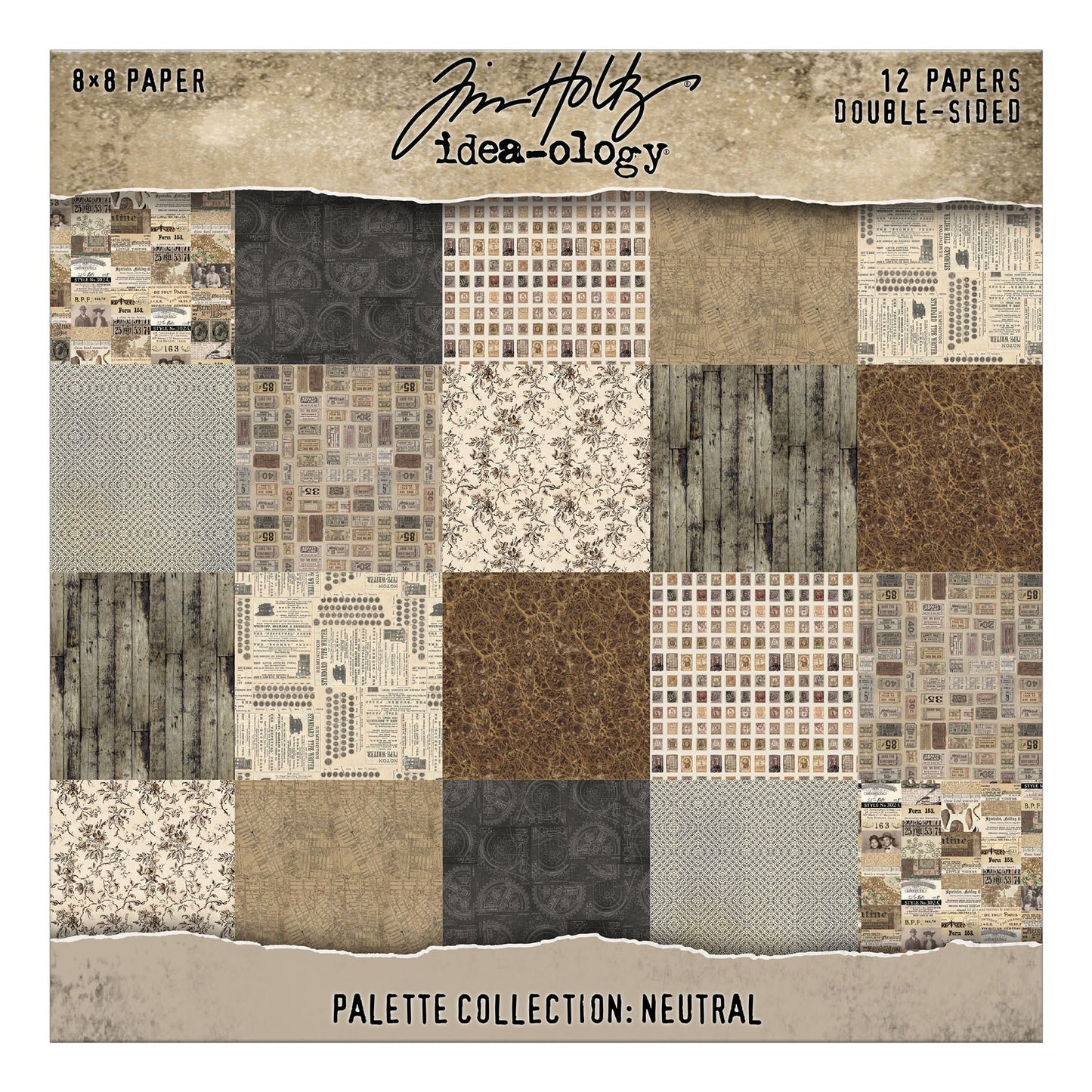 Tim Holtz Palette Collection Neutral 8 x 8