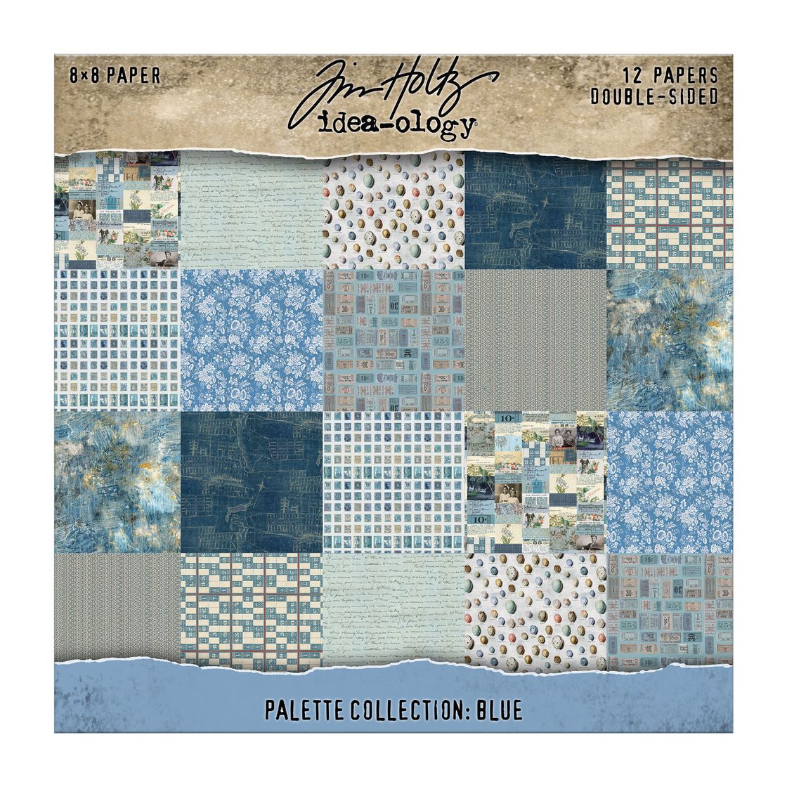 Tim Holtz Palette Collection Blue 8 x 8