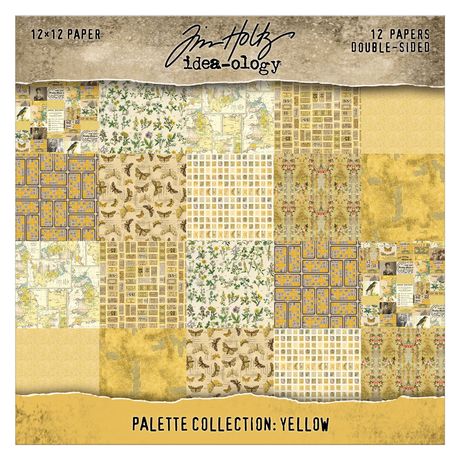 Tim Holtz Palette Collection Yellow 12 x 12