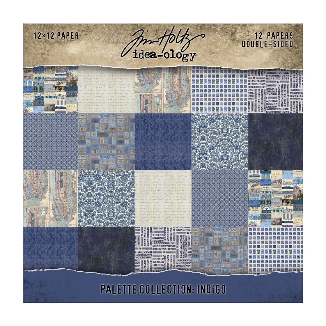 Tim Holtz Palette Collection Indigo 12 x 12