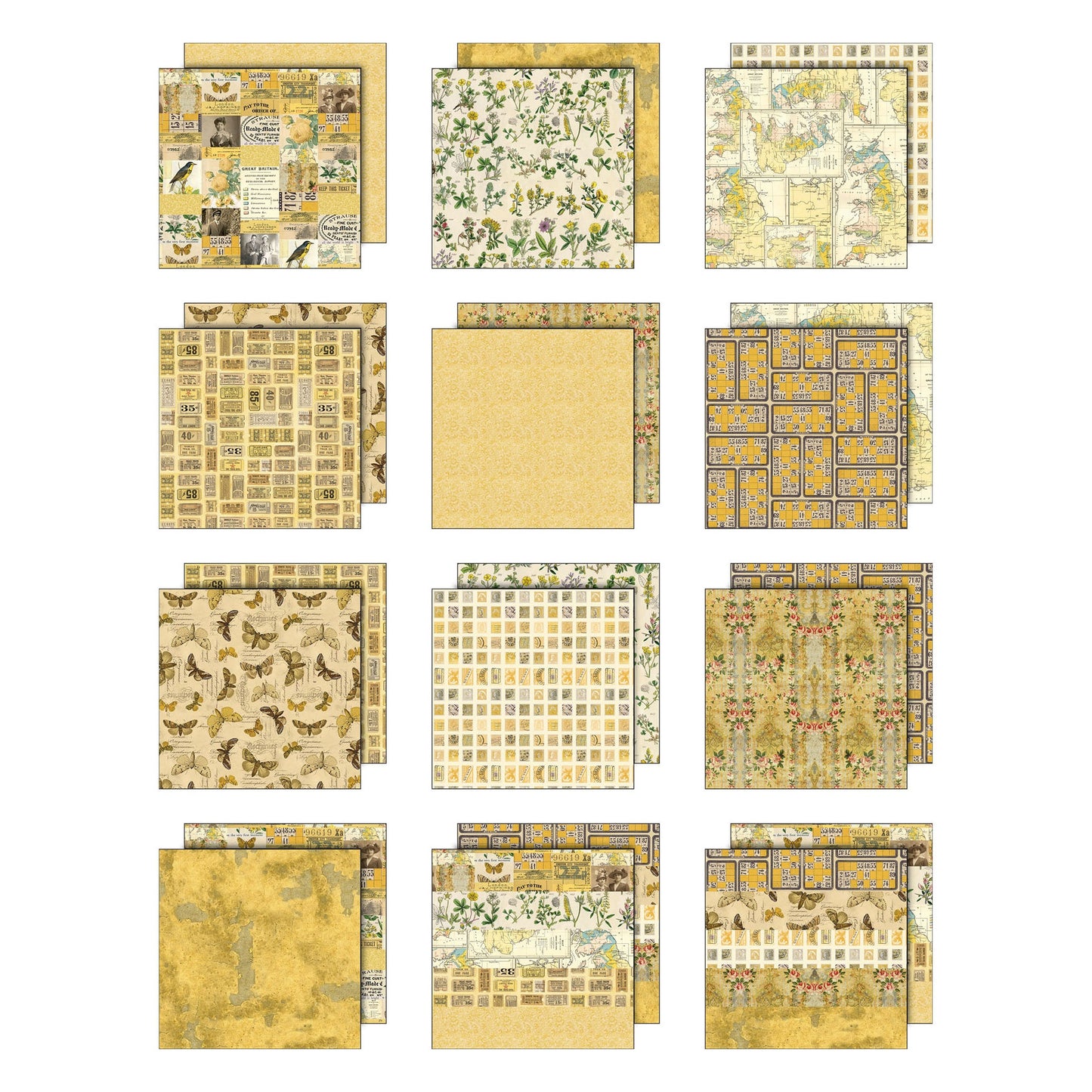 Tim Holtz Palette Collection Yellow 8 x 8