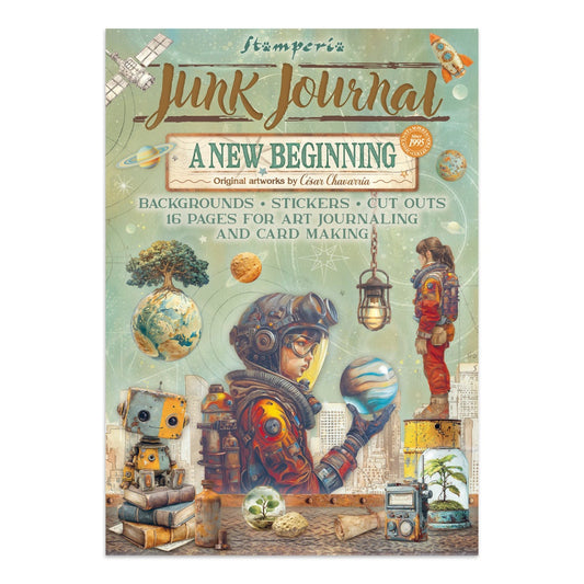Stamperia Junk Journal Stickers, Cut-Outs & Backgrounds A New Beginning