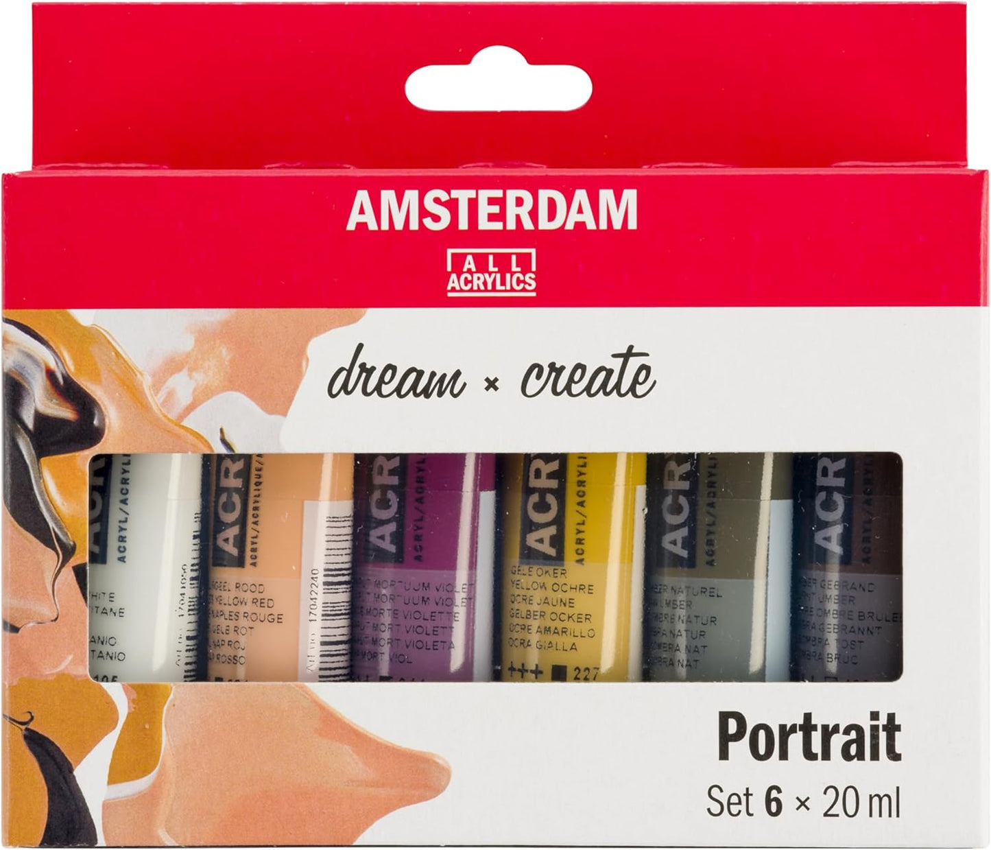 AMSTERDAM STANDARD ACRYLIC 6X20ML PORTRAIT COLORS SET