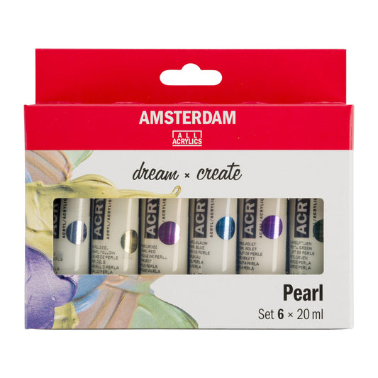 AMSTERDAM STANDARD ACRYLIC 6X20ML PEARL COLORS SET