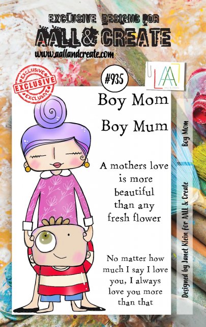 AALL & Create Clear Stamp Set Boy Mom #935