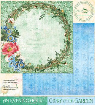 Blue Fern Studios Glory of the Garden Collection 12 x 12 Scrapbook Paper
