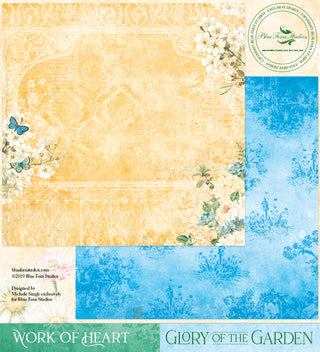 Blue Fern Studios Glory of the Garden Collection 12 x 12 Scrapbook Paper