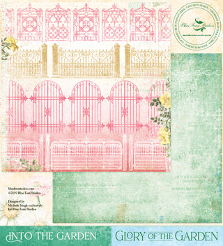 Blue Fern Studios Glory of the Garden Collection 12 x 12 Scrapbook Paper