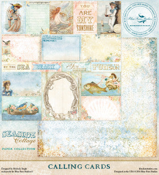 Blue Fern Studios Seaside Cottage Collection 8 x 8 Scrapbook Paper