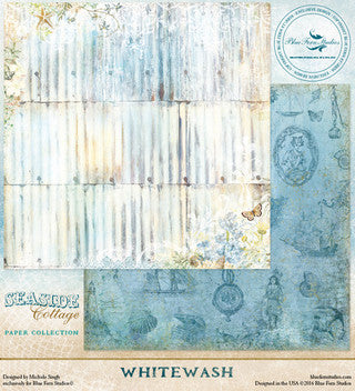 Blue Fern Studios Seaside Cottage Collection 8 x 8 Scrapbook Paper