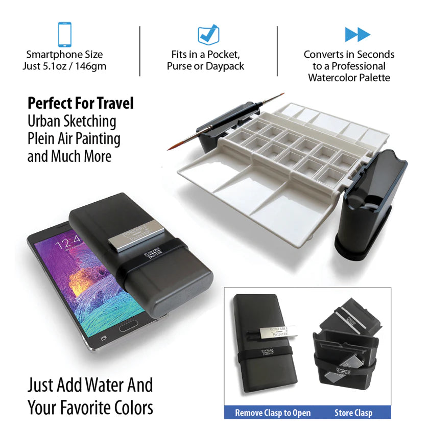 New Wave Portable Painter Classic Watercolor Palette