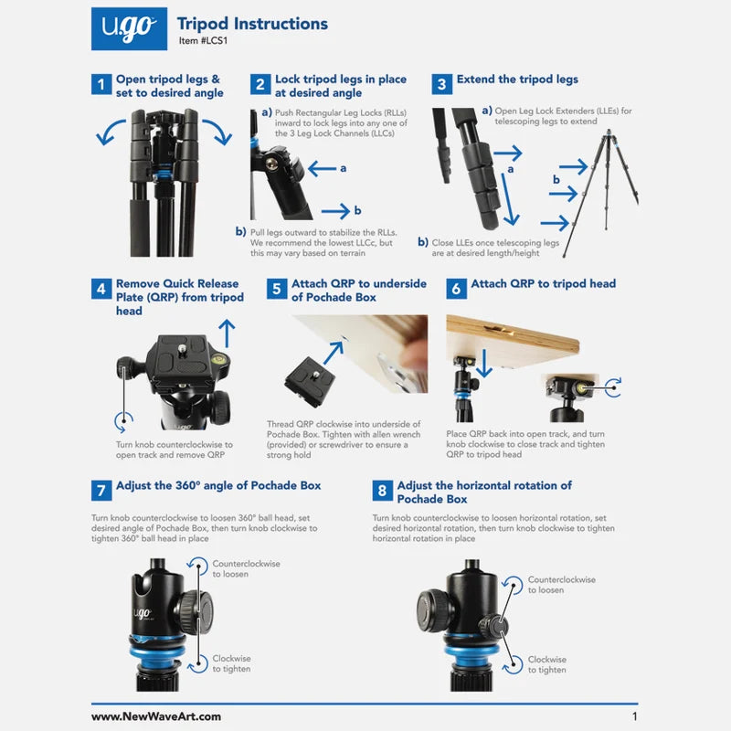 New Wave u.go Plein Air Tripod
