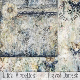 Blue Fern Studios Life's Vignettes 12 x 12 Scrapbook Paper