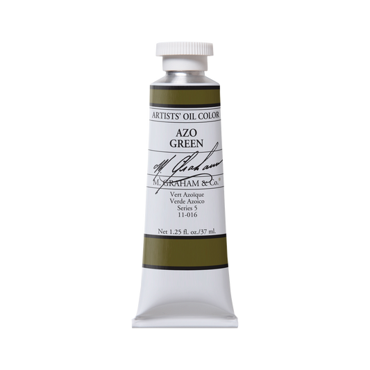 M GRAHAM AZO GREEN 37ML OIL COLOR