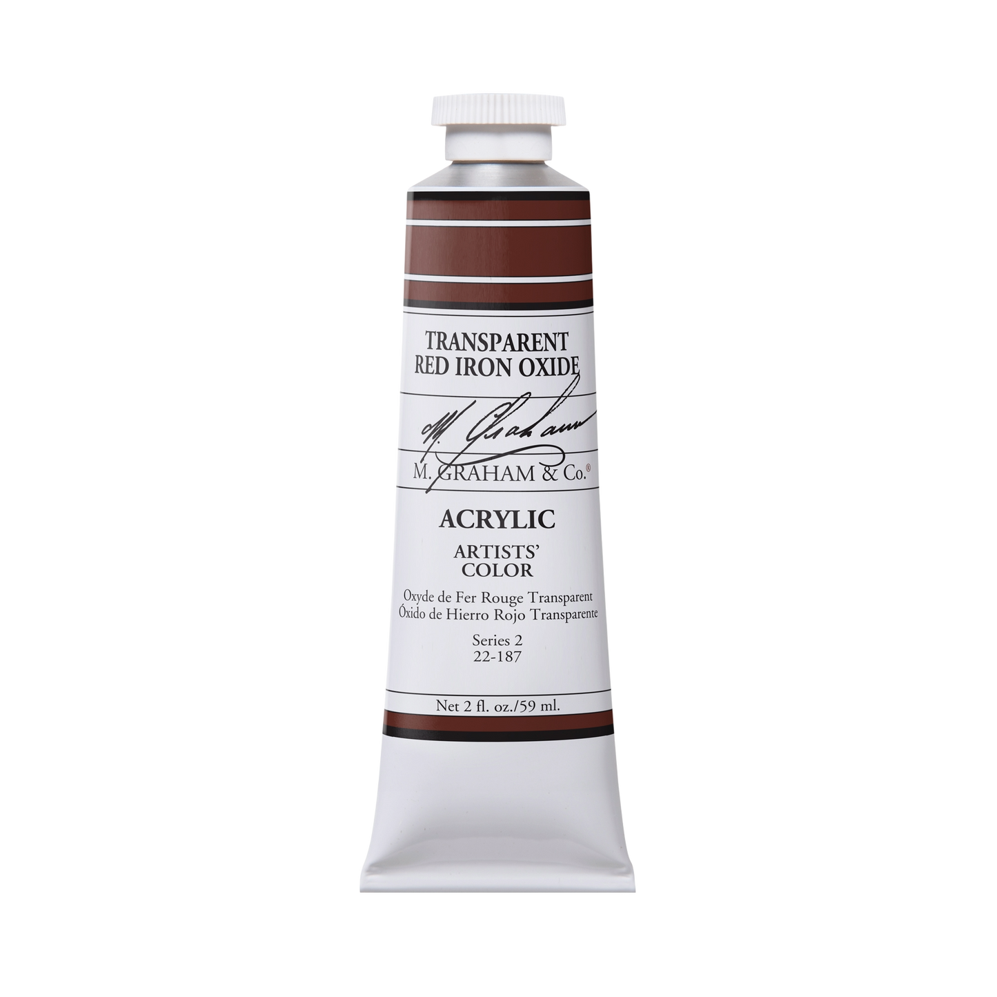 M GRAHAM TRANS RED IRON OXIDE 60ML TUBE ACRYLIC