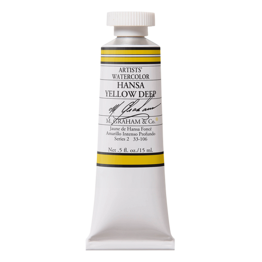 M GRAHAM HANSA YELLOW DEEP 15ML WATERCOLOR