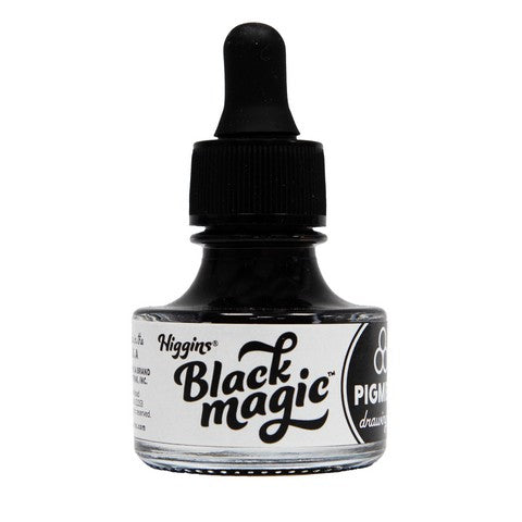 Higgins Pigmented Waterproof Ink Black Magic 1oz