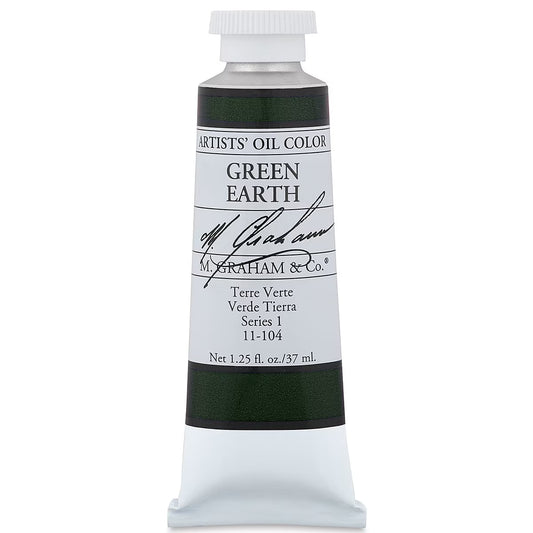 M Graham Artists Oil Color Green Earth 37 ml