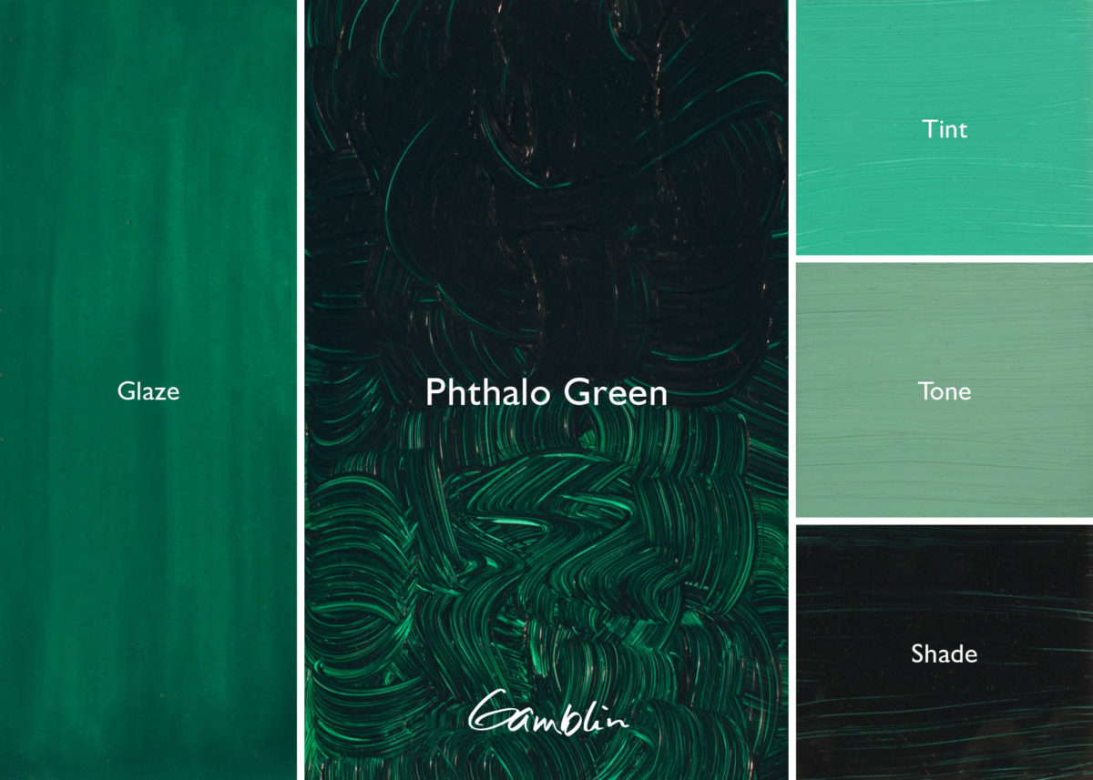 GAMBLIN ARTISTS GRADE PHTHALO GREEN 37ML