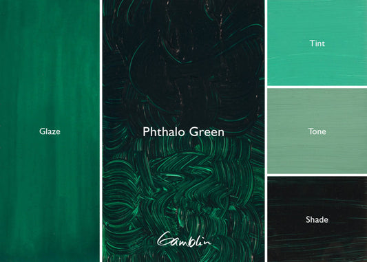 GAMBLIN ARTISTS GRADE PHTHALO GREEN 37ML