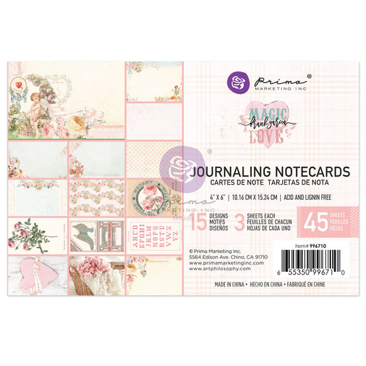 Prima Journaling Notecards Magic Love 4 x 6