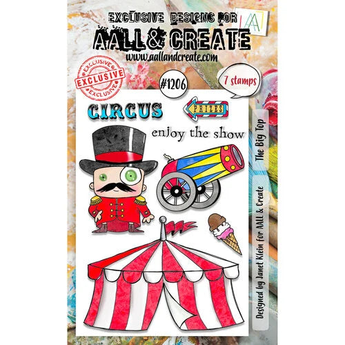 AALL & Create A6 Photopolymer Clear Stamp Set The Big Top