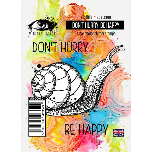Visible Image Stamp Don't Hurry Be Happy