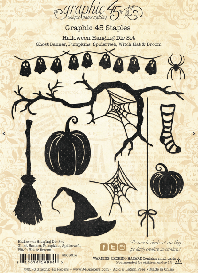Graphic45 Halloween Hanging Die Set