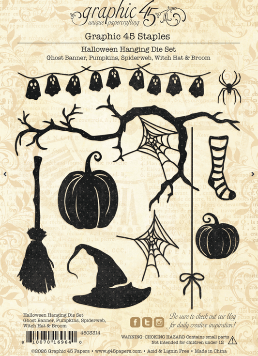 Graphic45 Halloween Hanging Die Set